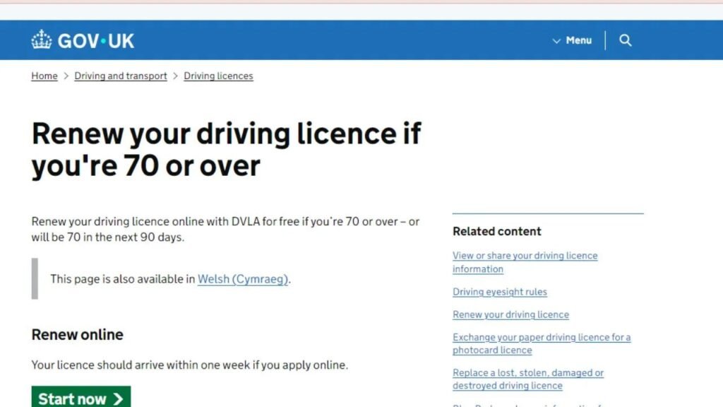Over-70s Driving in the UK: New Licence Rules from 1 September 2025 – Complete Update